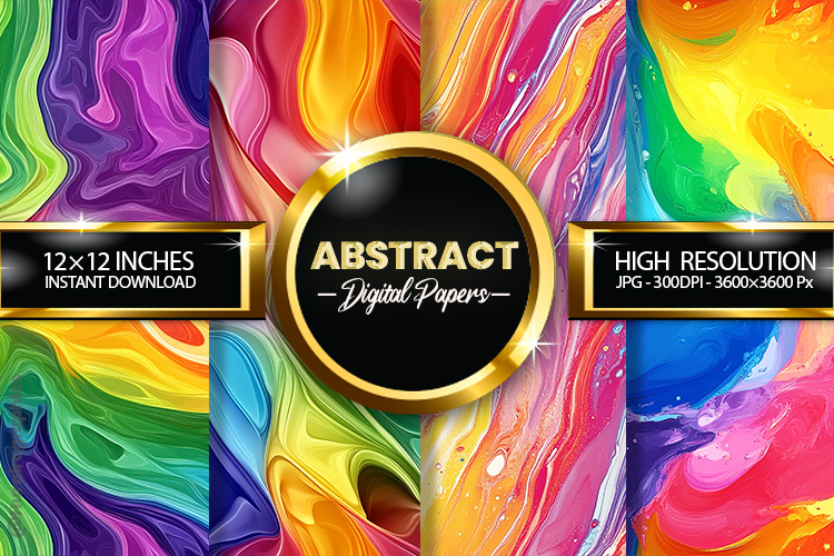 Abstract Glitter Digital Papers - 04 Variations