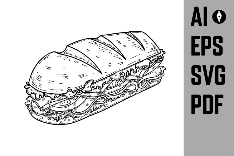 Sandwich Illustration Image 17