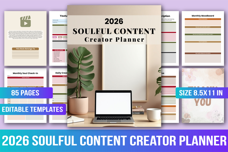 2026 Soulful Content Creator Planner