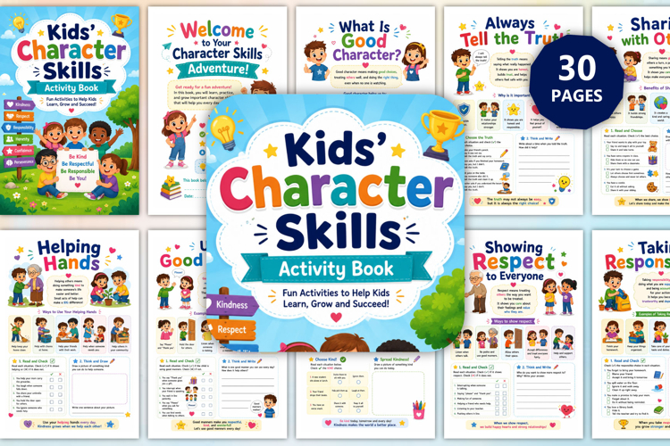 Kids Character Skills Activity Book