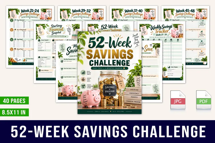 52-Week Savings Challenge Planner