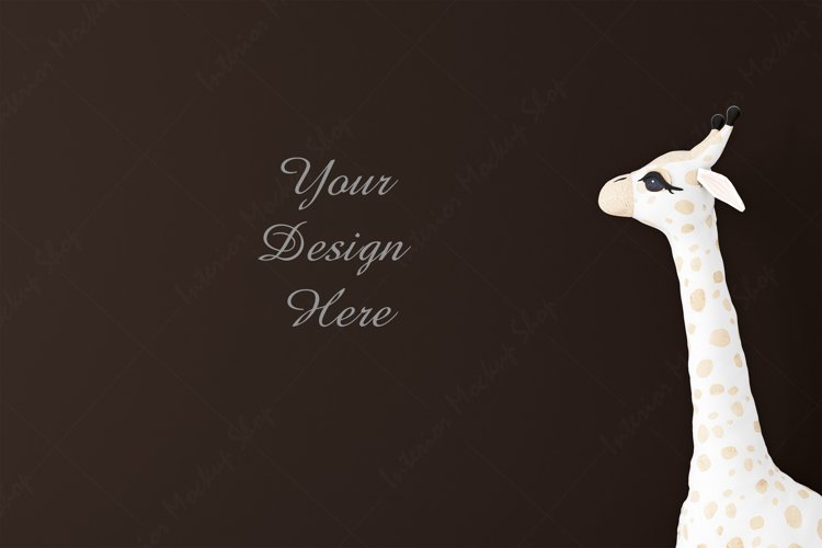 Blank wall mockup, Kids mockup, Background, JPG example image 1