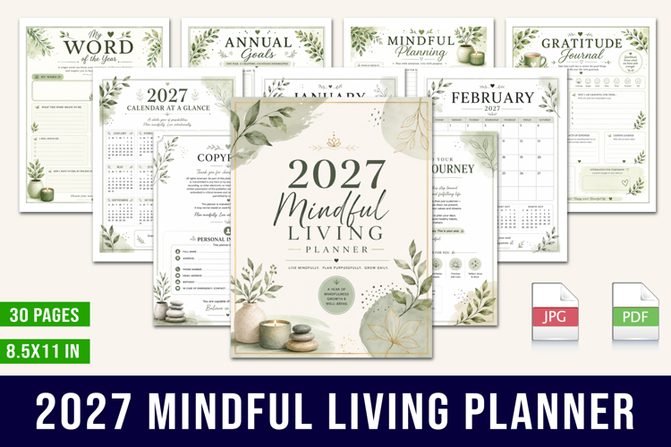 2027 Mindful Living Planner