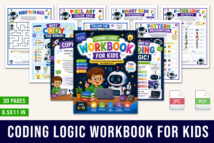 Coding Logic Workbook for Kids