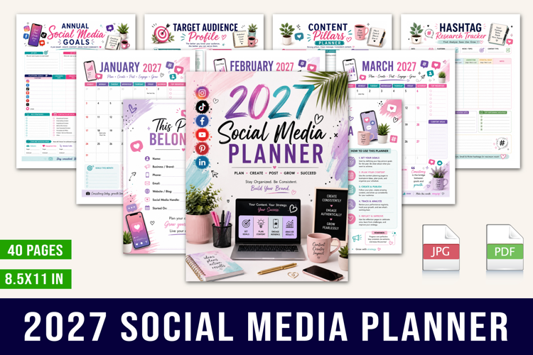 2027 Social Media Planner