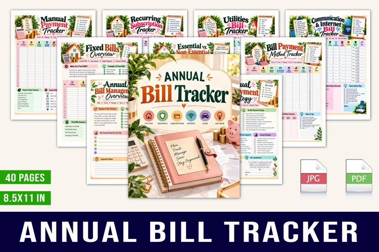 Annual Bill Tracker example image 1
