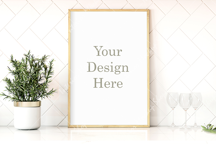 Mock up, Frame mockup in interior