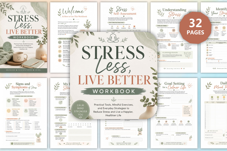 Stress Less, Live Better Workbook