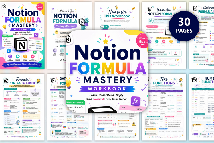 Notion Formula Mastery Workbook