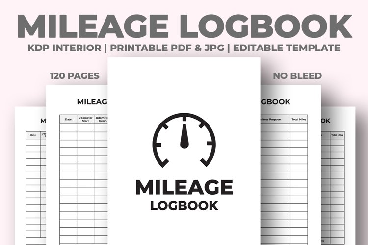 Mileage Logbook KDP Interior example image 1