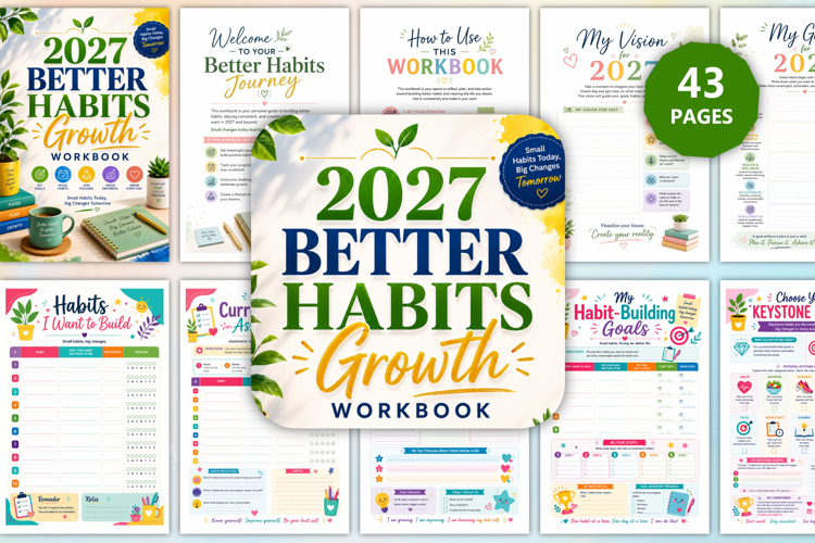 2027 Better Habits Growth Workbook