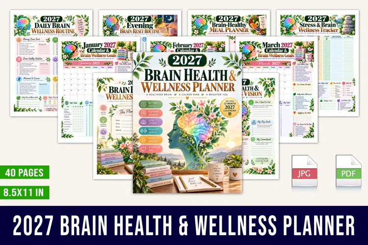 2027 Brain Health & Wellness Planner