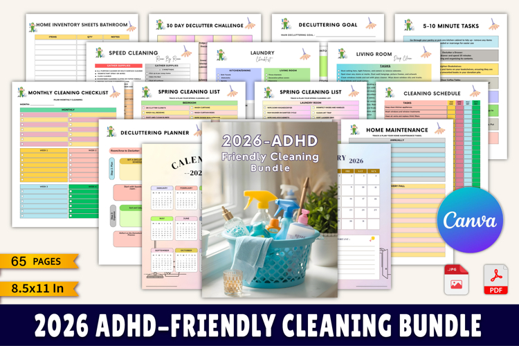 2026 ADHD-Friendly Cleaning Bundle