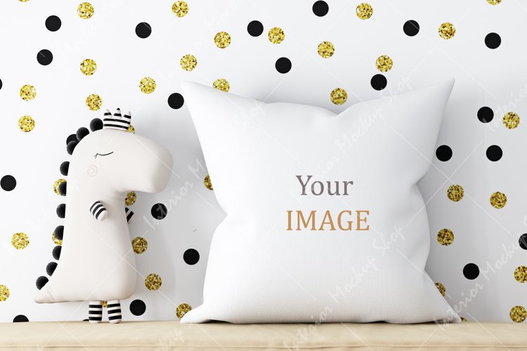 Christmas Mockup, Pillow Mockup for SVG, Art, Illustration, example image 1