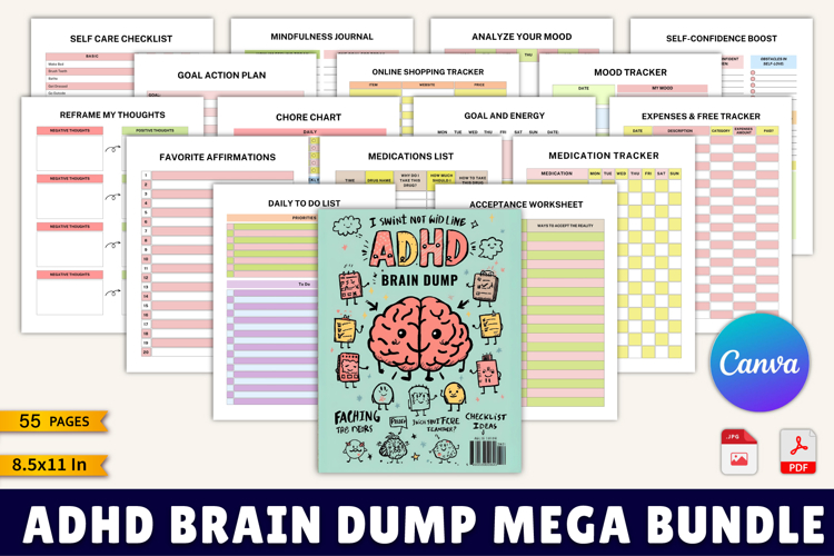 ADHD Brain Dump Mega Bundle