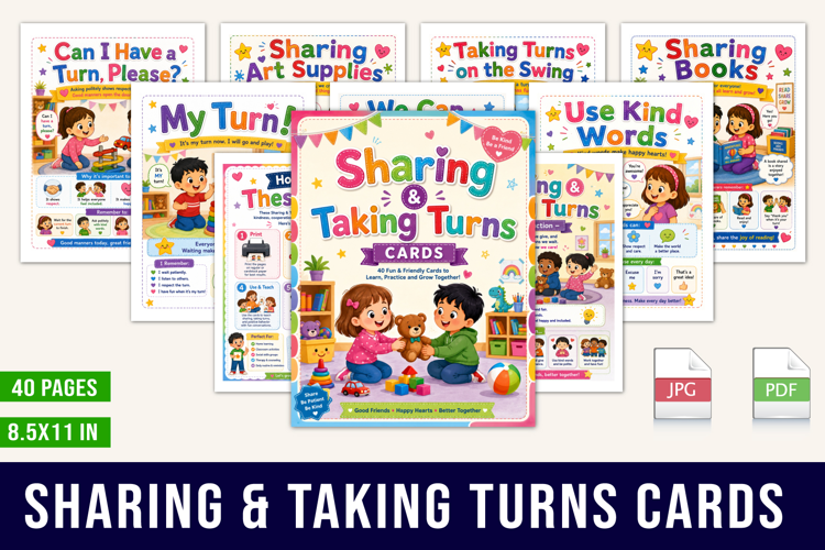 Sharing & Taking Turns Cards
