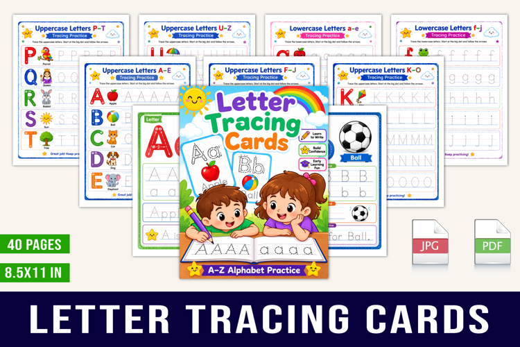Letter Tracing Cards