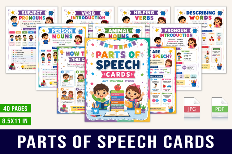 Parts of Speech Cards
