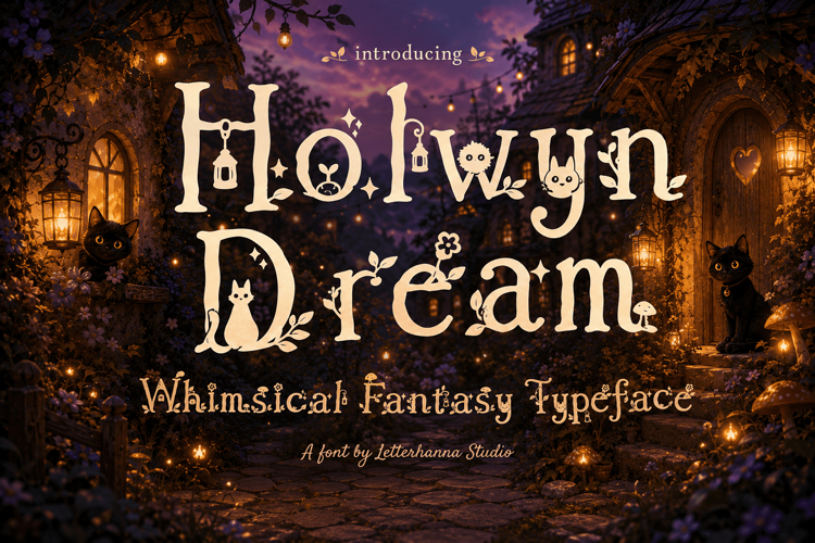 Holwyn Dream: A Magical Font with Whimsical Typeface Charm