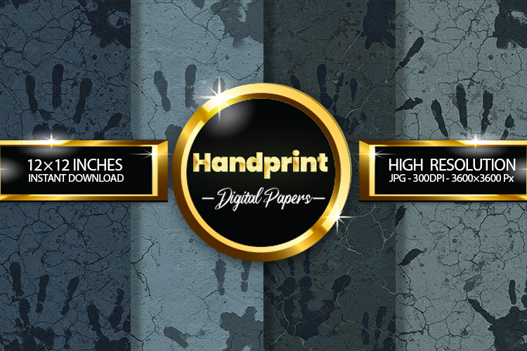 Handprint Digital Papers - 04 Variations