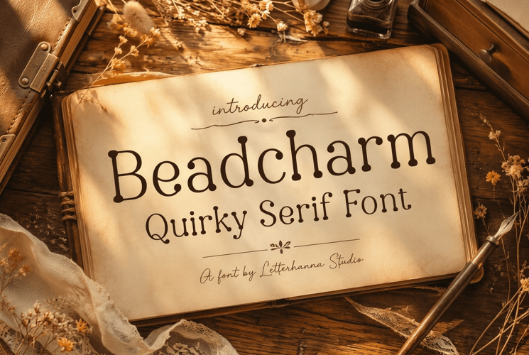 Beadcharm: A Weird and Wonderful Font with Circle Serif