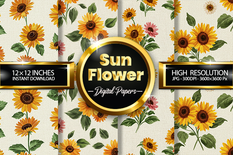 Sunflower Clipart Image 8