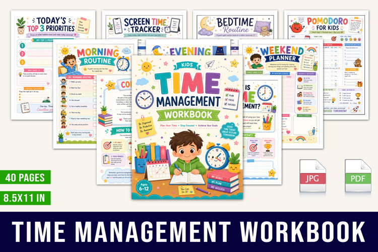 Kids Time Management Workbook