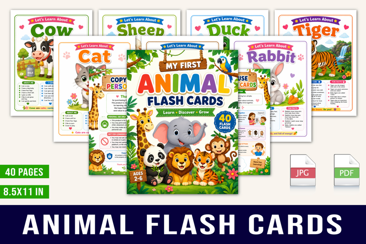 Animal Flash Cards example image 1