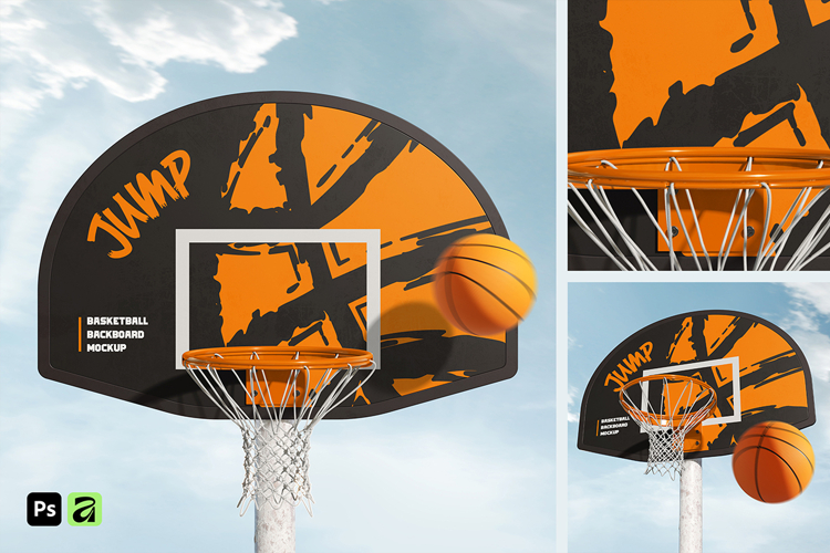 Outdoor Basketball Hoop Mockup example image 1