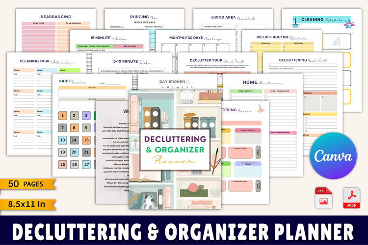 Decluttering & Organizer Planner