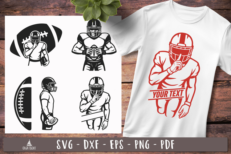 Football Player SVG Custom designs