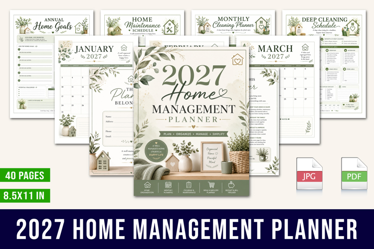 2027 Home Management Planner