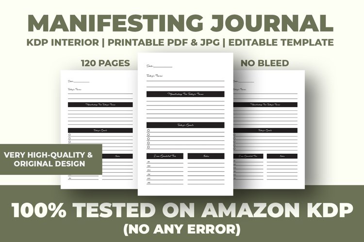 Manifesting Journal KDP Interior