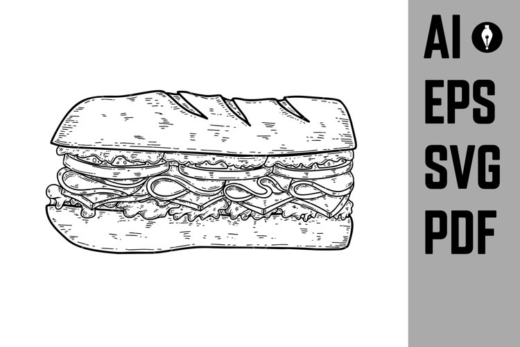 Sandwich Illustration Image 14