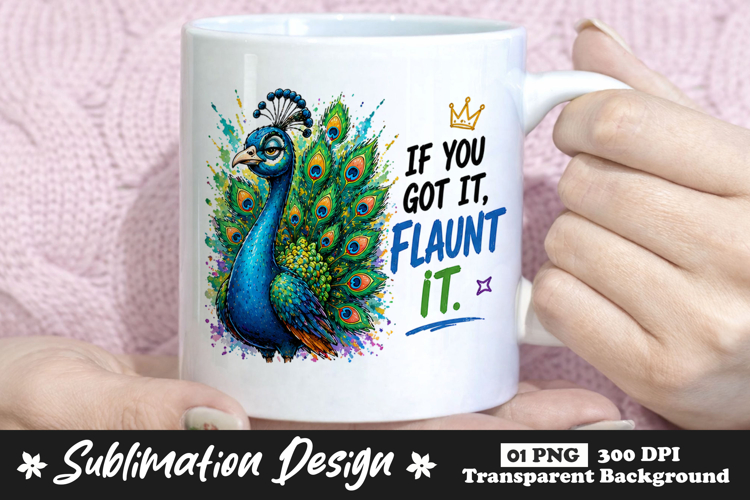 I Saw That And I Disapprove Crow Mug Sublimation Design example image 1