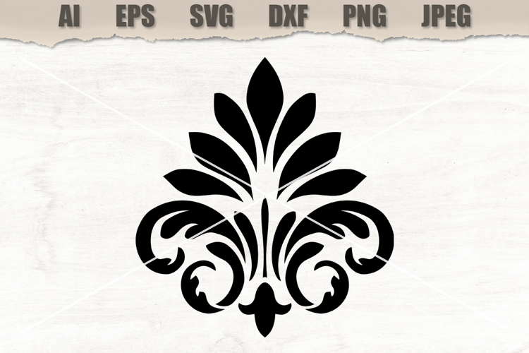 Stencil Heraldic Damask