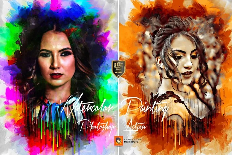 Watercolor Painting Photoshop Action