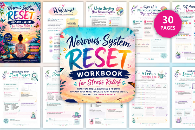 Nervous System Reset Workbook for Stress Relief example image 1