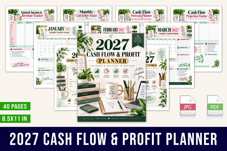 2027 Cash Flow & Profit Planner example image 1