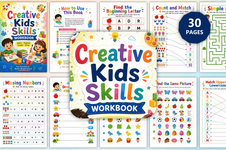 Creative Kids Skills Workbook example image 1