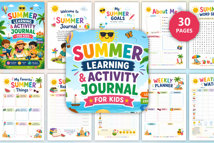 Summer Learning & Activity Journal for Kids