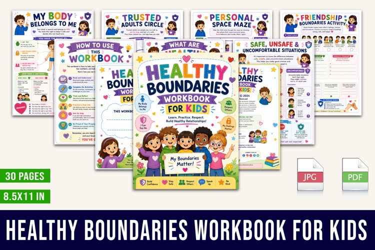 Healthy Boundaries Workbook for Kids