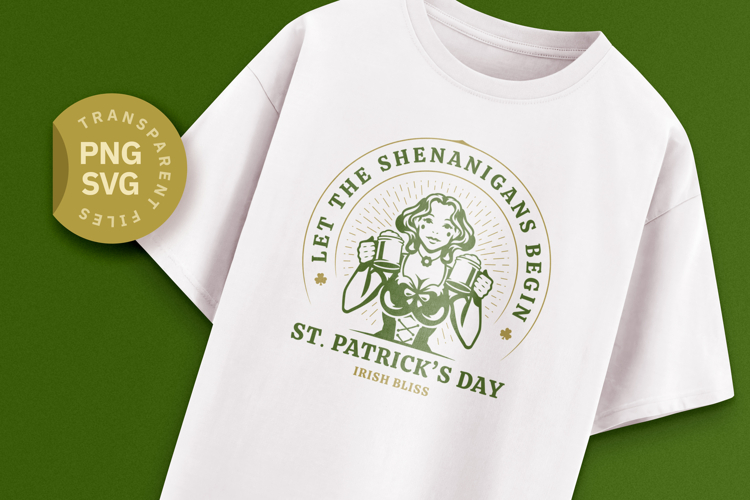 St. Patricks Day Shenanigans Girl SVG