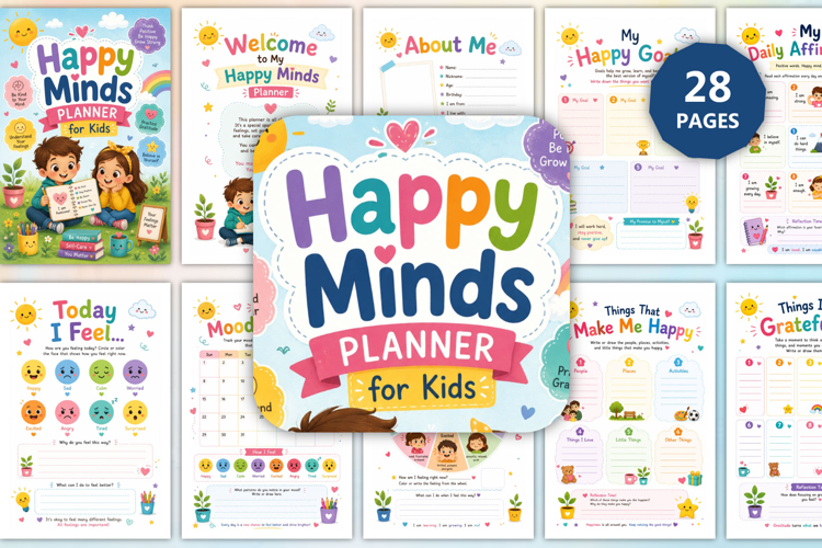 Happy Minds Planner for Kids
