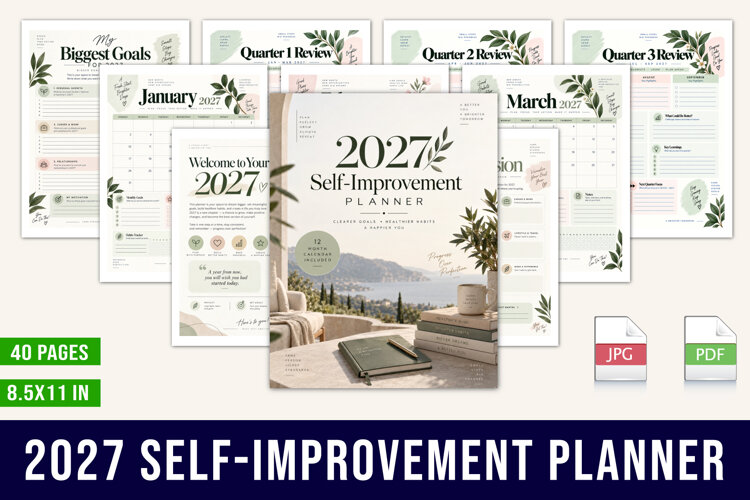2027 Self-Improvement Planner example image 1