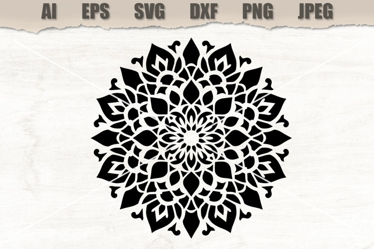 Stencil Elegant Mandala