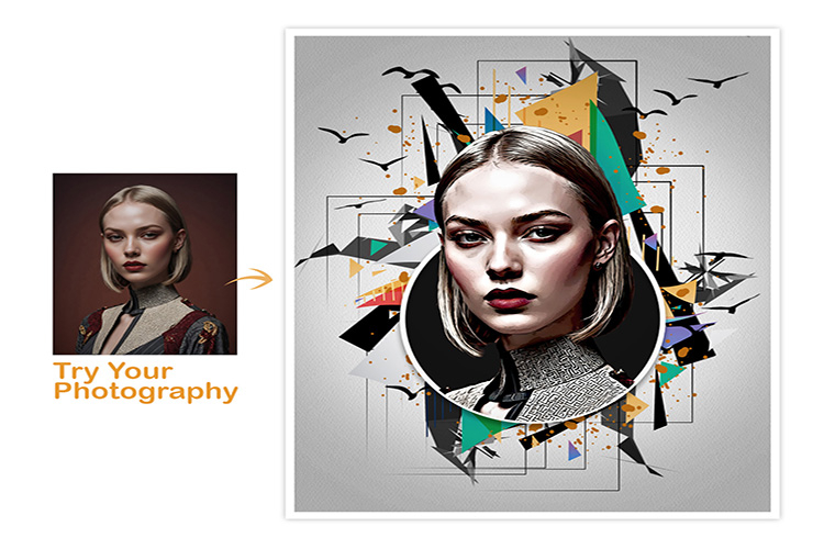 Abstract Geometric Photo Effect