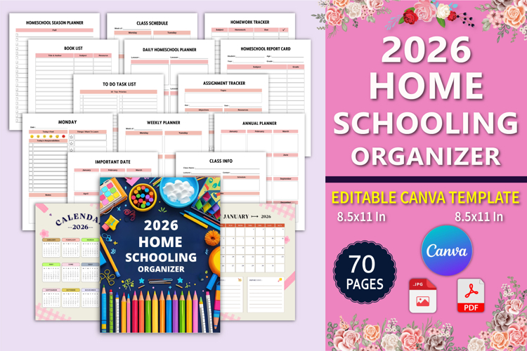 2026 Home Schooling Organizer