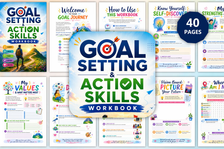 Goal Setting & Action Skills Workbook example image 1