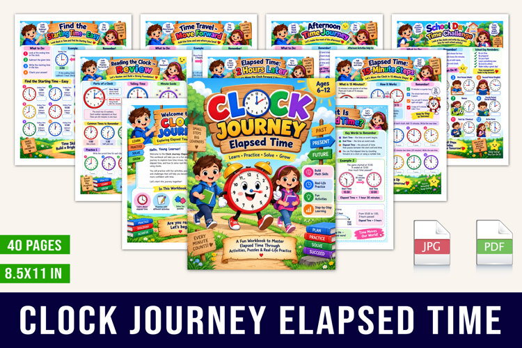 Clock Journey: Elapsed Time example image 1